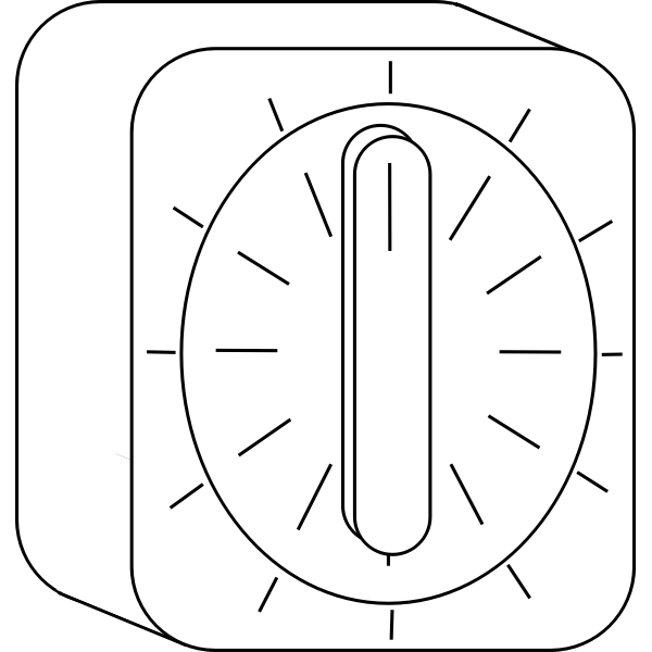 SVG White kitchen timer