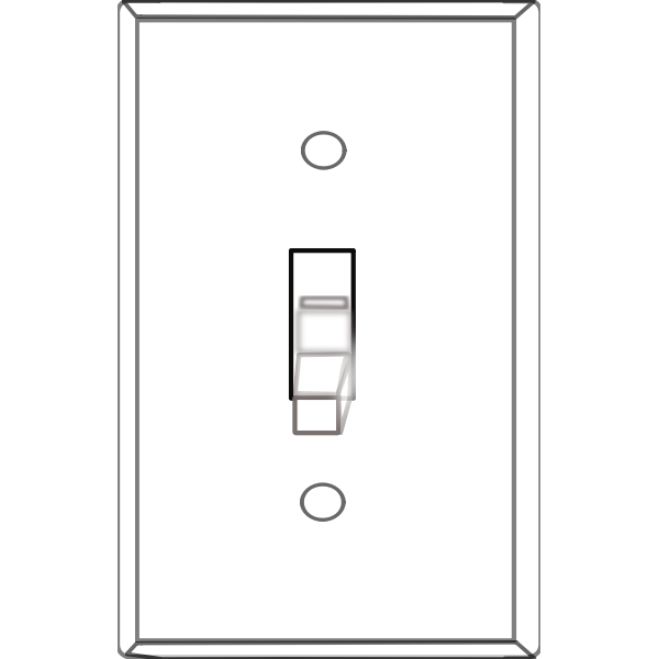 SVG White Light Switch Cover