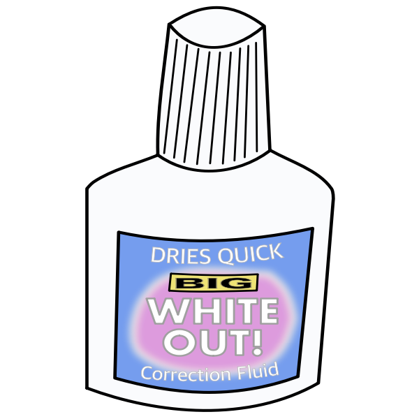 SVG White out
