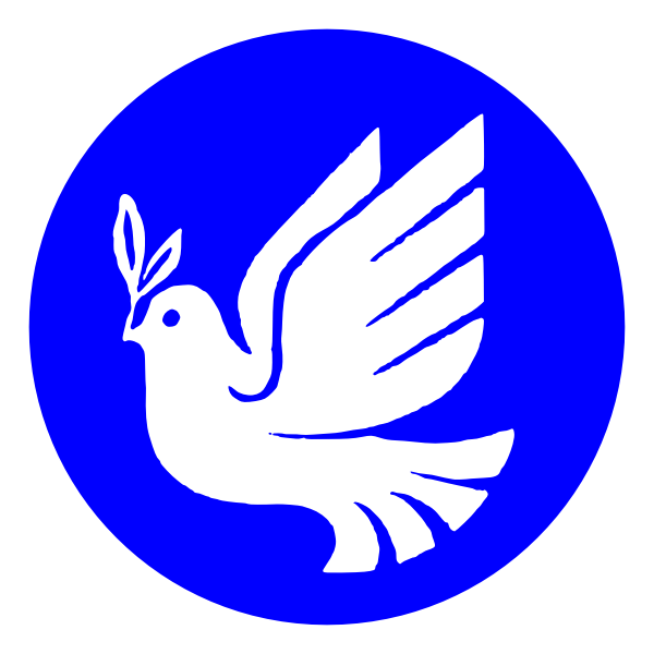 SVG White pigeon of peace vector image