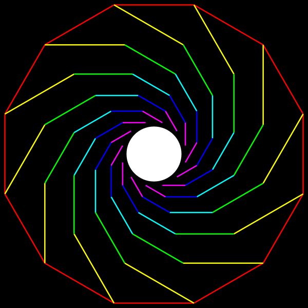 SVG white pupil of the twelve legged spider
