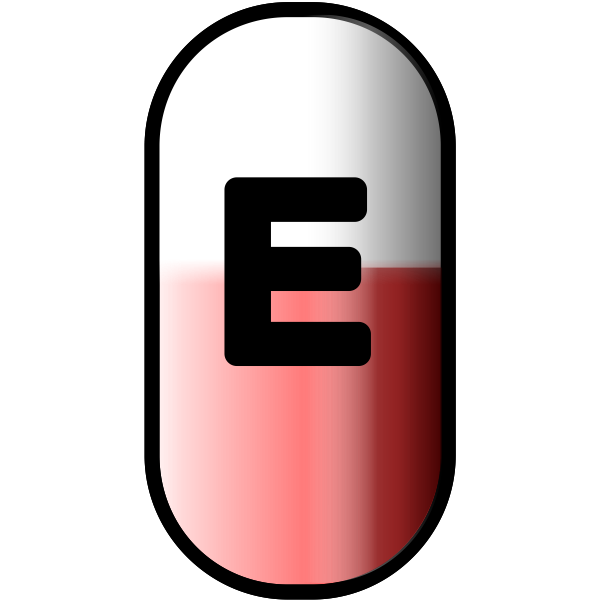 SVG white-red e-pill