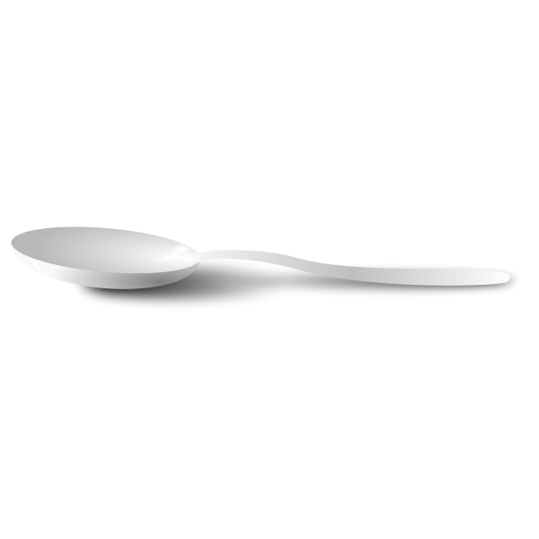 SVG White spoon