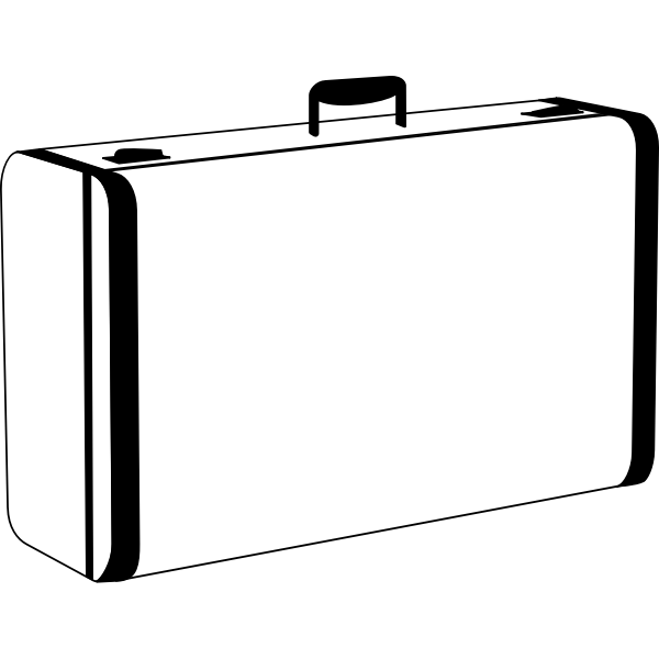 SVG White suitcase