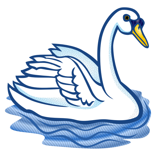 SVG White swan