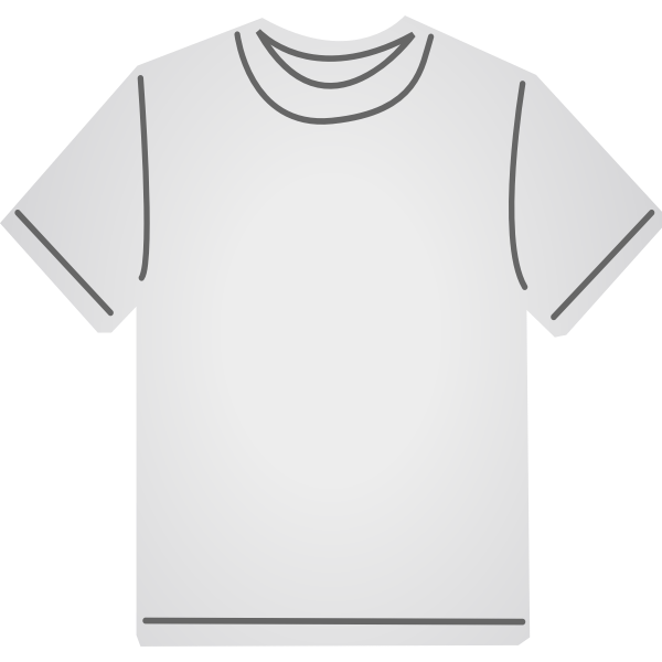 SVG White T-shirt vector graphics