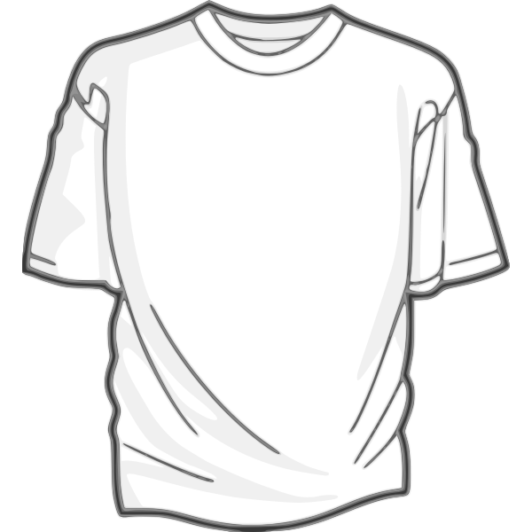 SVG White t-shirt vector image