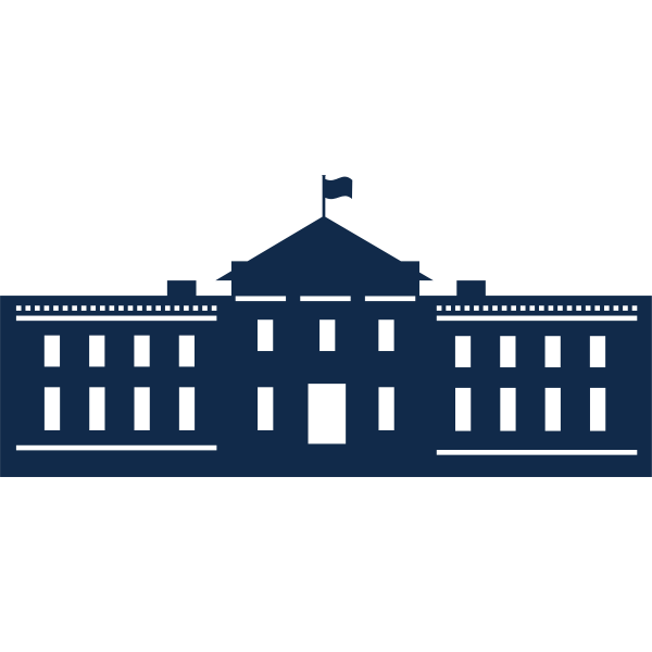 SVG Whitehouse silhouette vector image