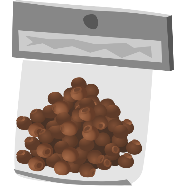 SVG Whole black pepper in bag