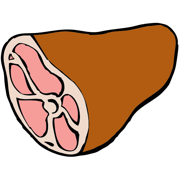 SVG Whole ham vector drawing