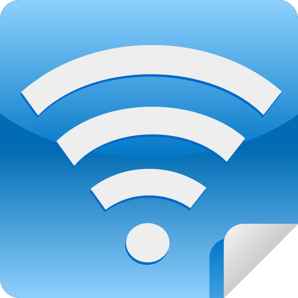 SVG Wi-fi sign sticker vector image