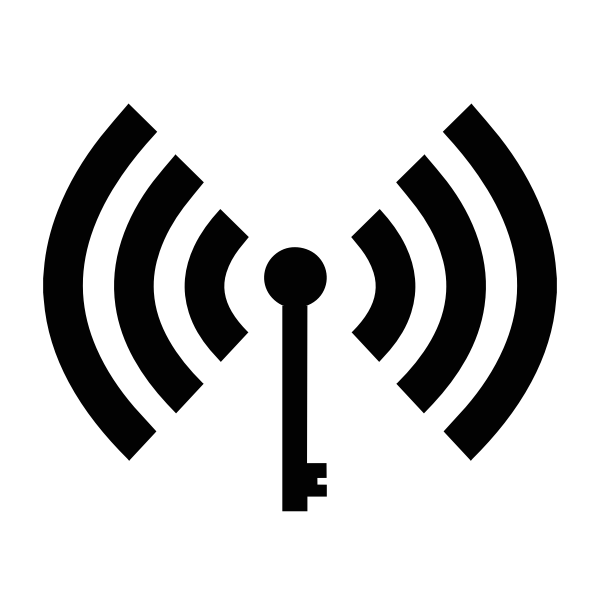 SVG Wi-Fi symbol black silhouette