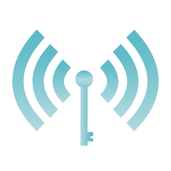 SVG Wi-Fi symbol blue color