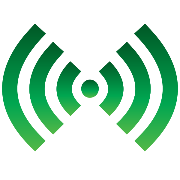 SVG Wi-Fi symbol green color