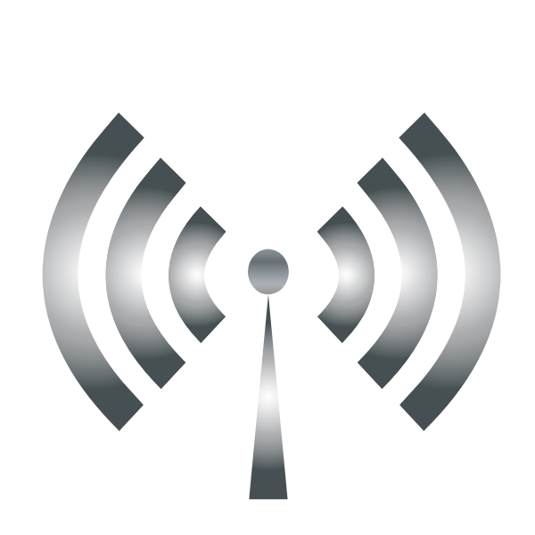 SVG Wi-Fi symbol grey color