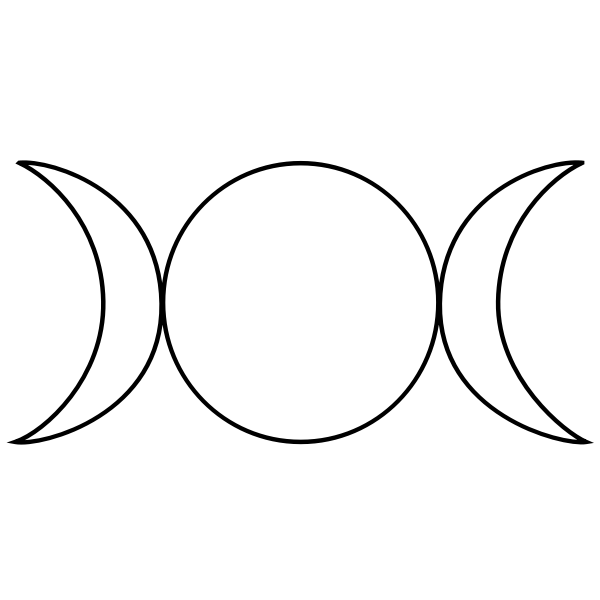 SVG Wiccan symbol line art vector graphics