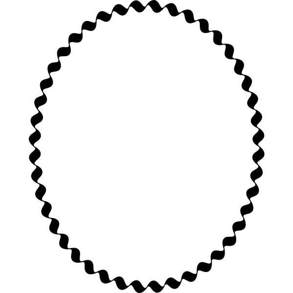 SVG Wiggly Frame Ellipse