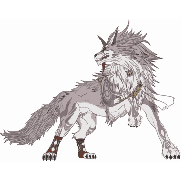 SVG Wild fictional creature