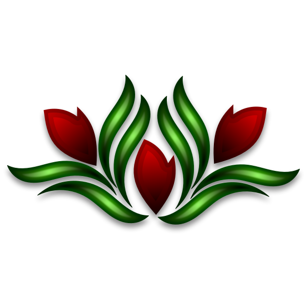 SVG Wild flower motif vector illustration