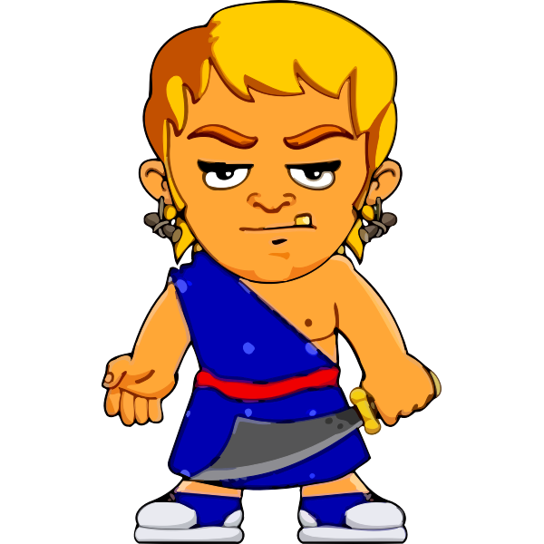 SVG Wild man image