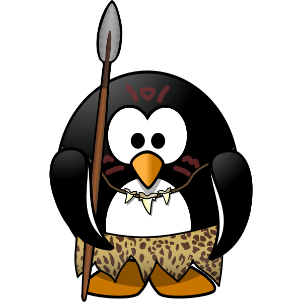 SVG Wild penguin