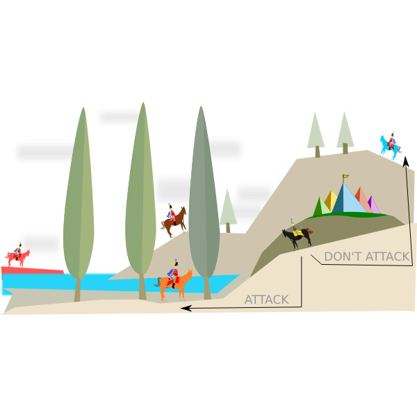 SVG Wild West landscape