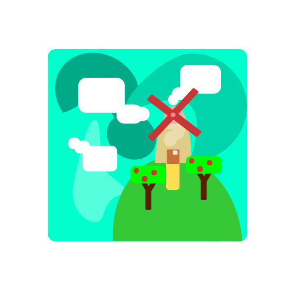 SVG Wind mill drawing