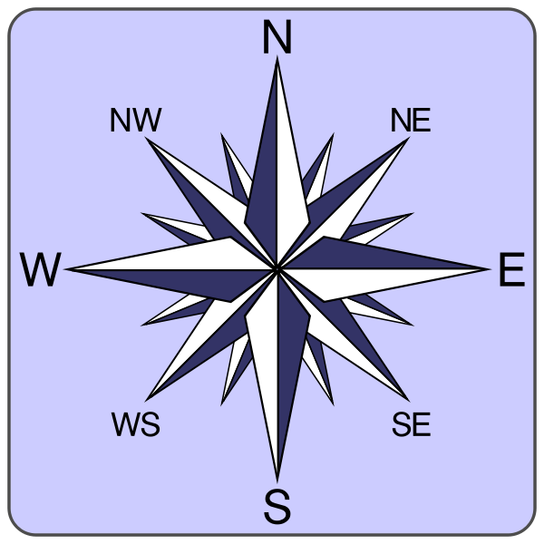 SVG Wind rose icon