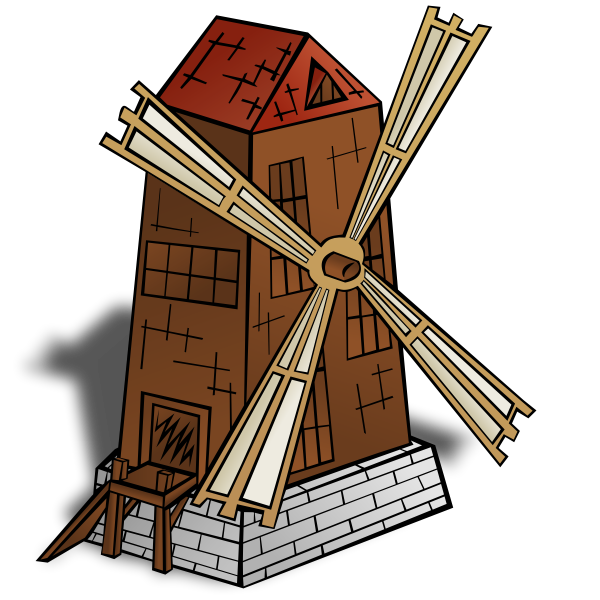 SVG Windmill vector symbol