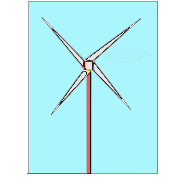 SVG Windmill with background