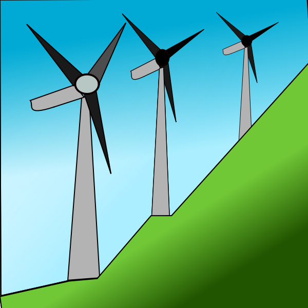 SVG Windmills up the hill