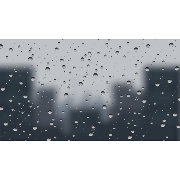 SVG Window rain