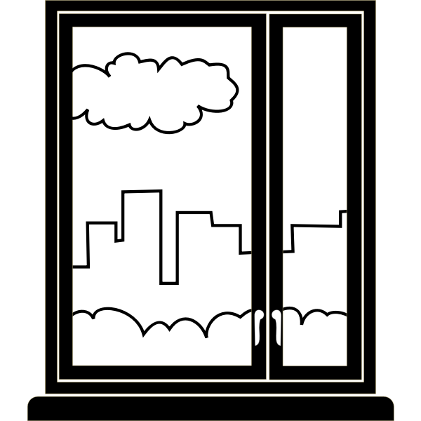SVG Window with black frame