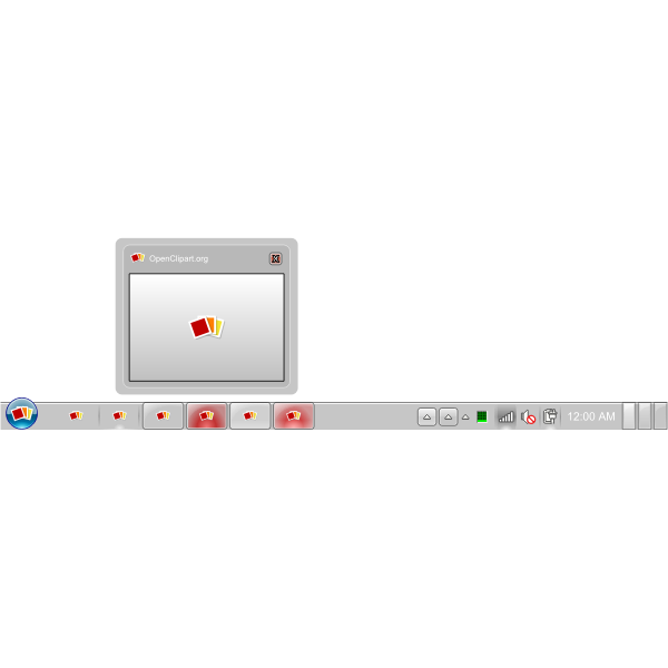 SVG Windows 7 Taskbar