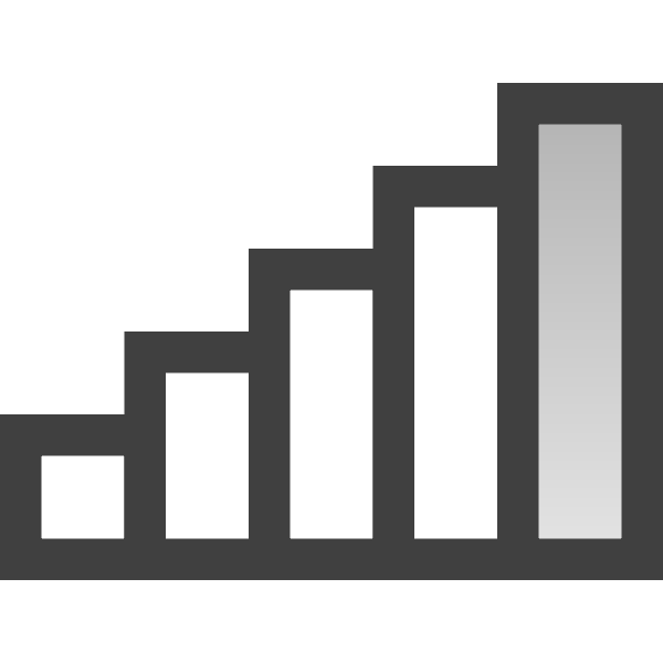 SVG Windows wi-fi signal strength indicator vector image