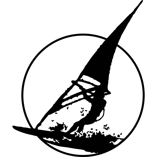 SVG Windsurfing vector graphics