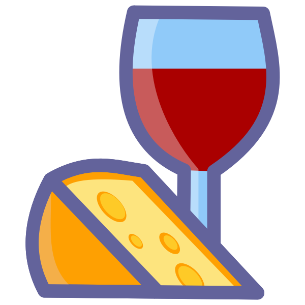 SVG Wine and cheese