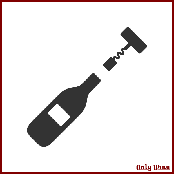 SVG Wine and corkscrew