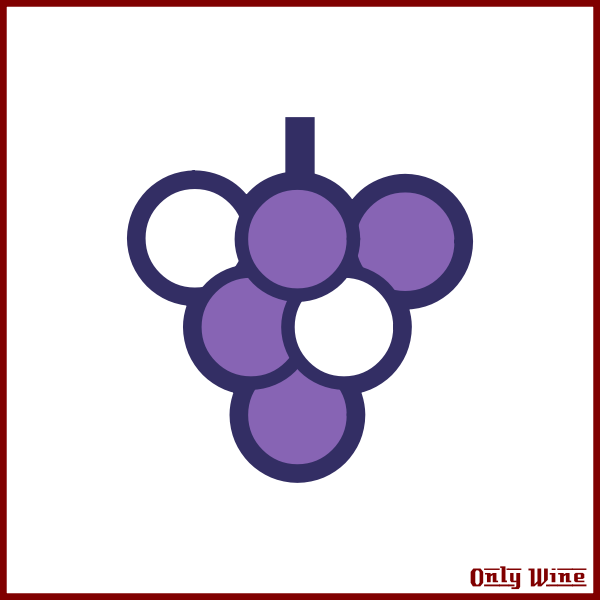 SVG Wine and grapes symbol