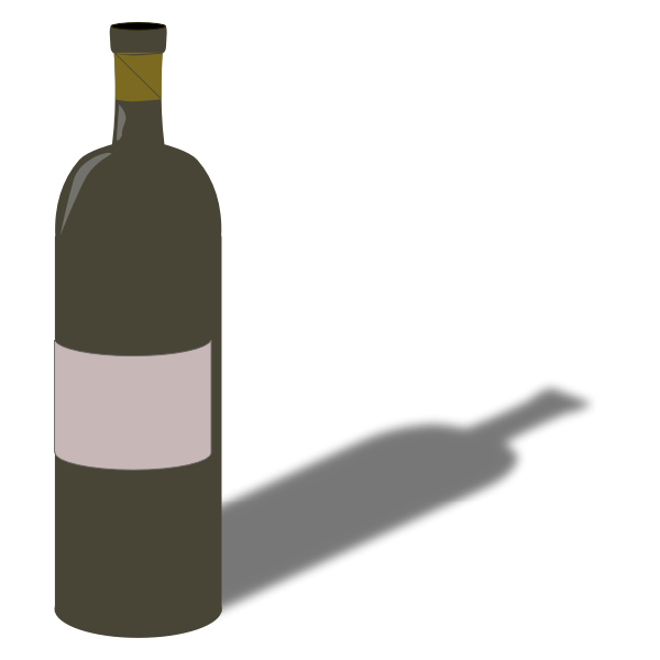 SVG Wine bottle 3d