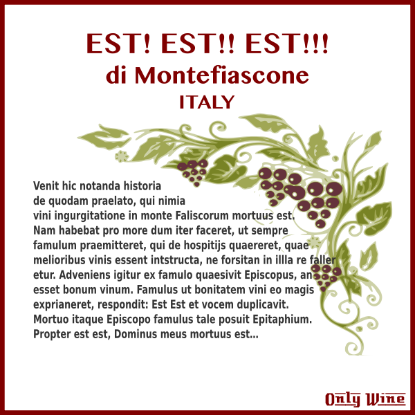 SVG Wine bottle label
