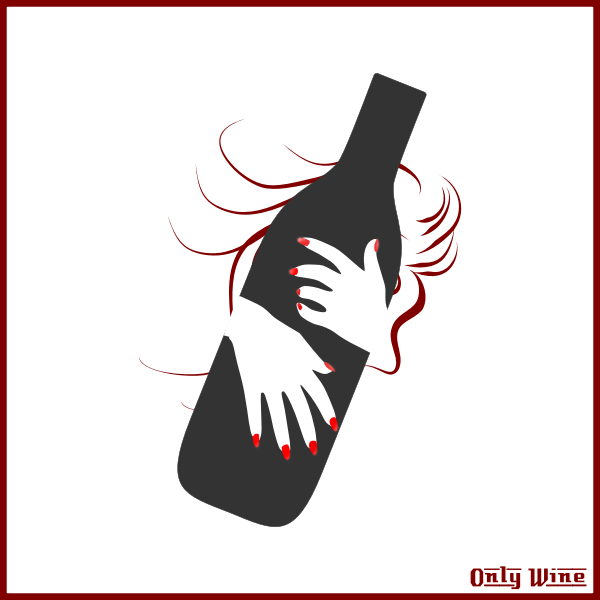 SVG Wine bottle logo image