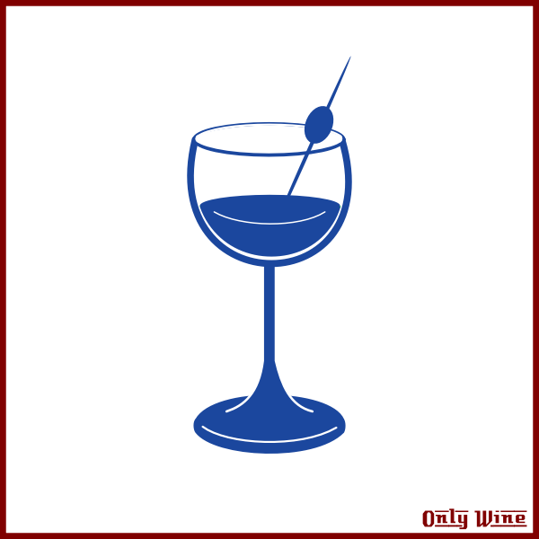 SVG Wine cocktail silhouette