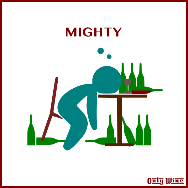 SVG Wine drinking poster