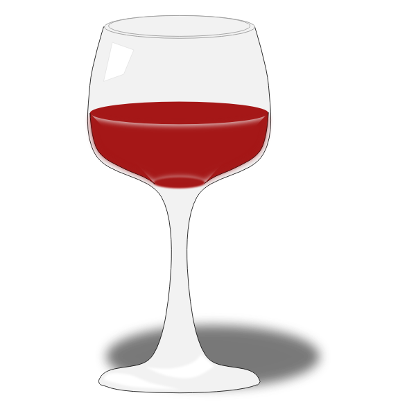 SVG Wine glass 3d