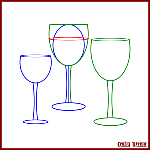 SVG Wine glasses sketch