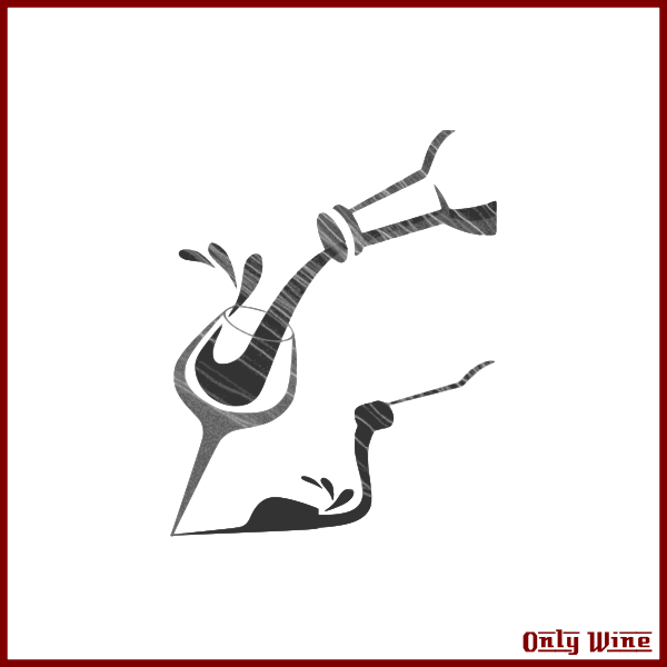 SVG Wine pouring silhouette