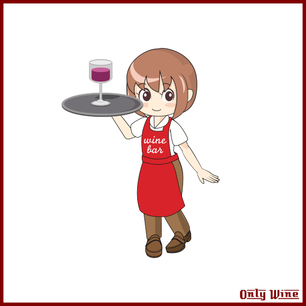 SVG Wine waitress