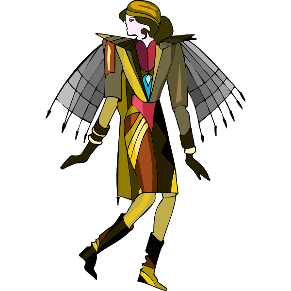 SVG Winged character