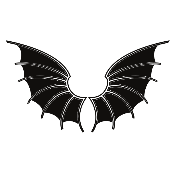 SVG Wings silhouette